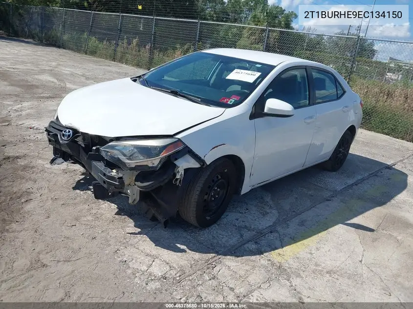 2014 TOYOTA COROLLA VIN 2T1BURHE9EC134150 — фото 2