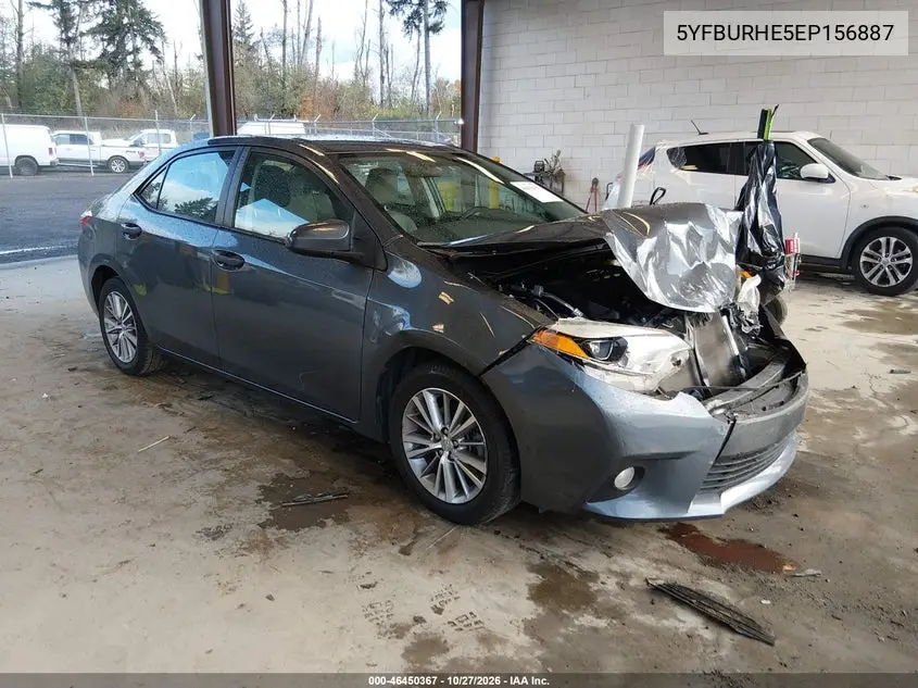 TOYOTA COROLLA 2014, VIN 5YFBURHE5EP156887