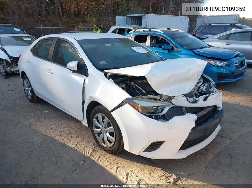 TOYOTA COROLLA 2014, VIN 2T1BURHE9EC109359