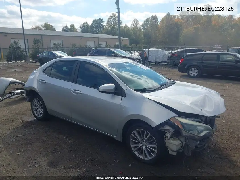 TOYOTA COROLLA 2014, VIN 2T1BURHE9EC228125