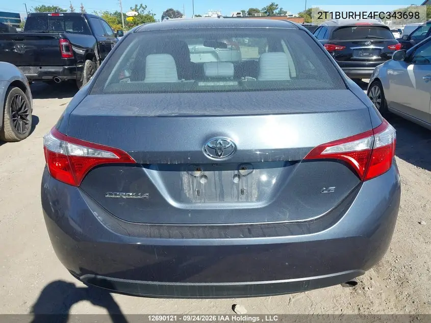 2015 TOYOTA COROLLA VIN 2T1BURHE4FC343698 — фото 17