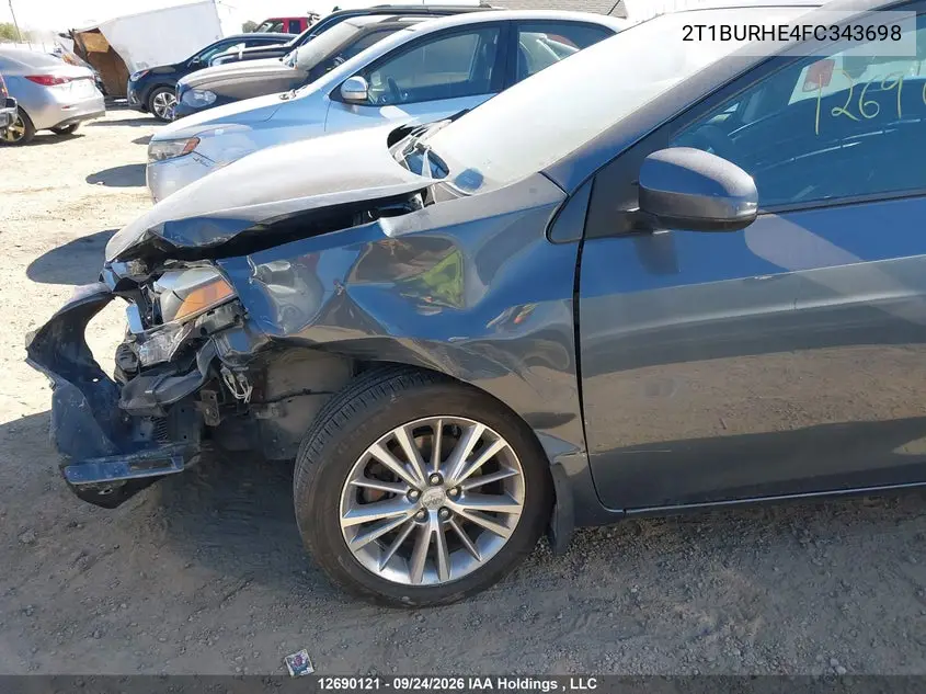 2015 TOYOTA COROLLA VIN 2T1BURHE4FC343698 — фото 19