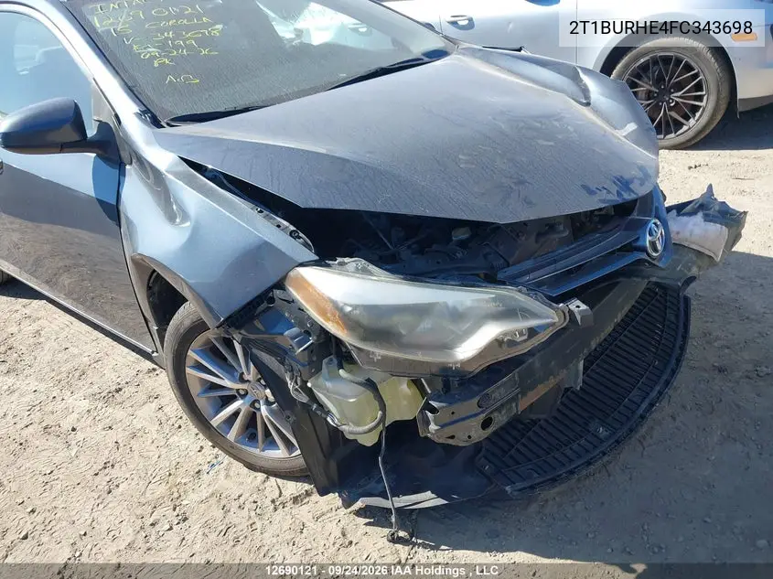 2015 TOYOTA COROLLA VIN 2T1BURHE4FC343698 — фото 20