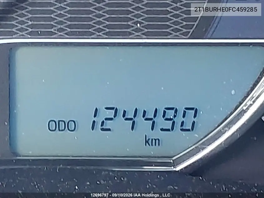 2015 TOYOTA COROLLA VIN 2T1BURHE0FC459285 — фото 14