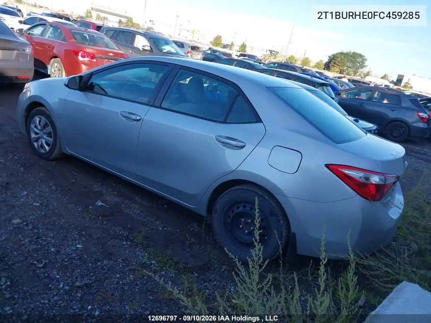 2015 TOYOTA COROLLA VIN 2T1BURHE0FC459285 — фото 3