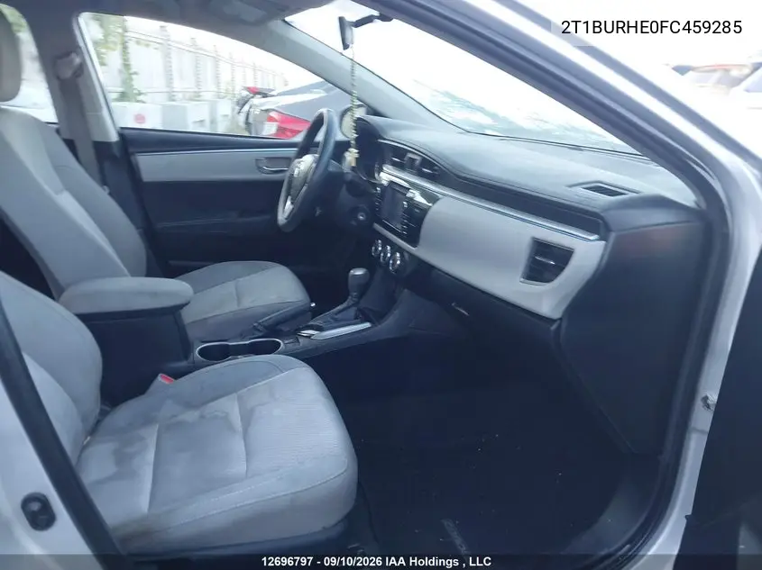 2015 TOYOTA COROLLA VIN 2T1BURHE0FC459285 — фото 5