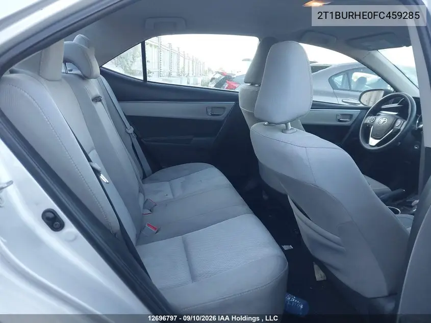 2015 TOYOTA COROLLA VIN 2T1BURHE0FC459285 — фото 8