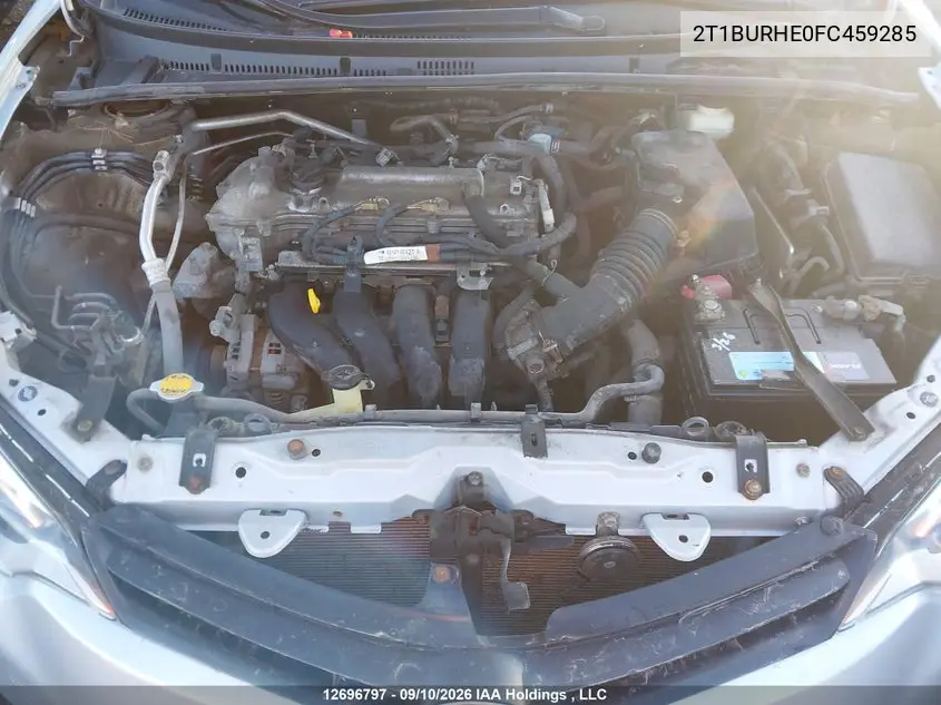 2015 TOYOTA COROLLA VIN 2T1BURHE0FC459285 — фото 9
