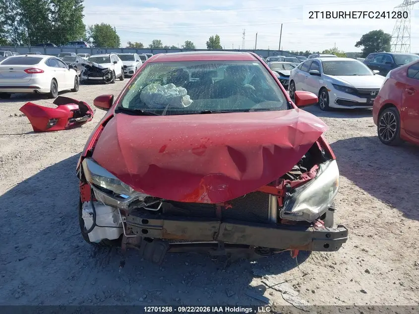 2015 TOYOTA COROLLA VIN 2T1BURHE7FC241280 — фото 13