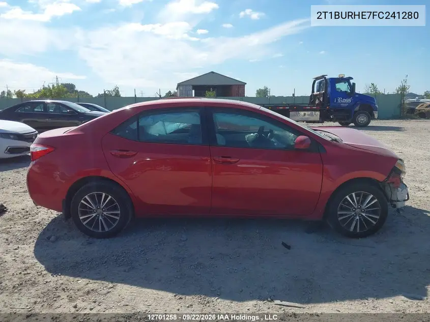 2015 TOYOTA COROLLA VIN 2T1BURHE7FC241280 — фото 14