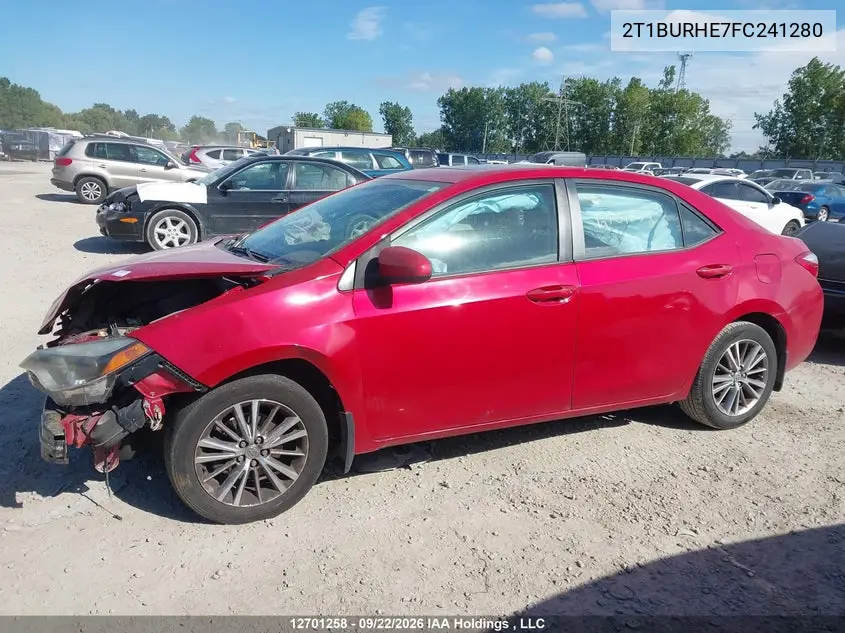 2015 TOYOTA COROLLA VIN 2T1BURHE7FC241280 — фото 15