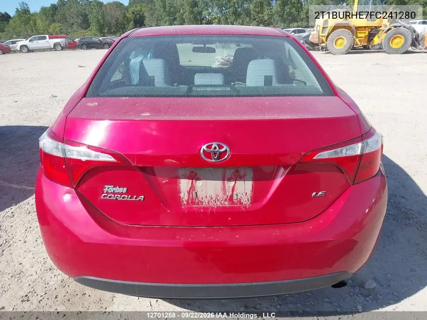 2015 TOYOTA COROLLA VIN 2T1BURHE7FC241280 — фото 17