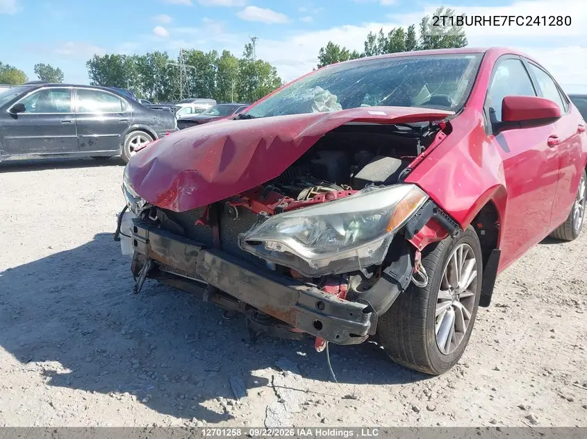 2015 TOYOTA COROLLA VIN 2T1BURHE7FC241280 — фото 21