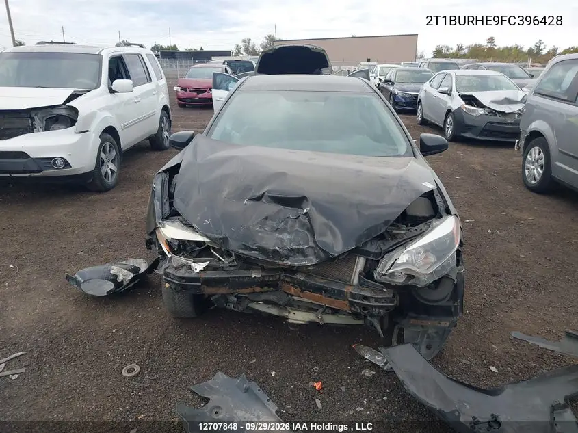 2015 TOYOTA COROLLA VIN 2T1BURHE9FC396428 — фото 13