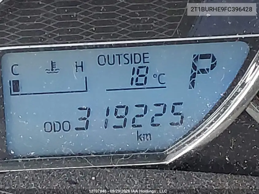 2015 TOYOTA COROLLA VIN 2T1BURHE9FC396428 — фото 16