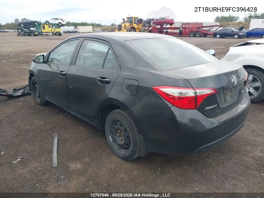 2015 TOYOTA COROLLA VIN 2T1BURHE9FC396428 — фото 3
