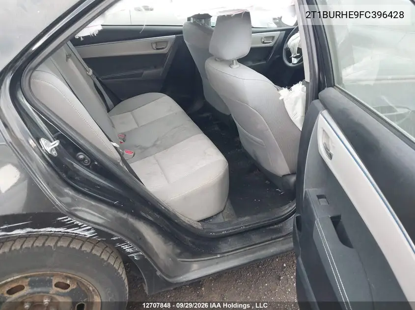2015 TOYOTA COROLLA VIN 2T1BURHE9FC396428 — фото 8