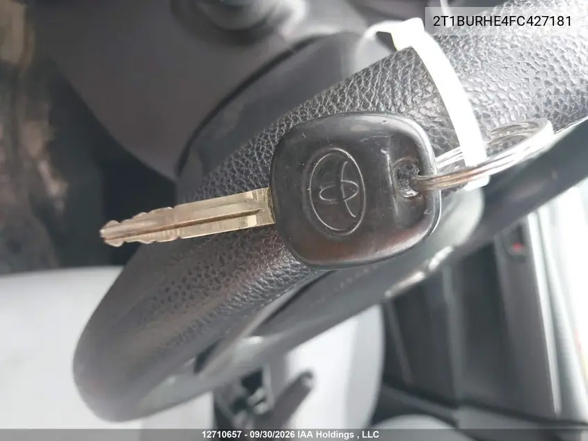 2015 TOYOTA COROLLA VIN 2T1BURHE4FC427181 — фото 11