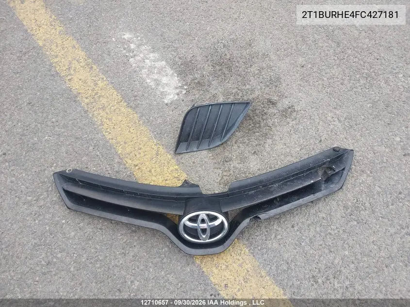 2015 TOYOTA COROLLA VIN 2T1BURHE4FC427181 — фото 12