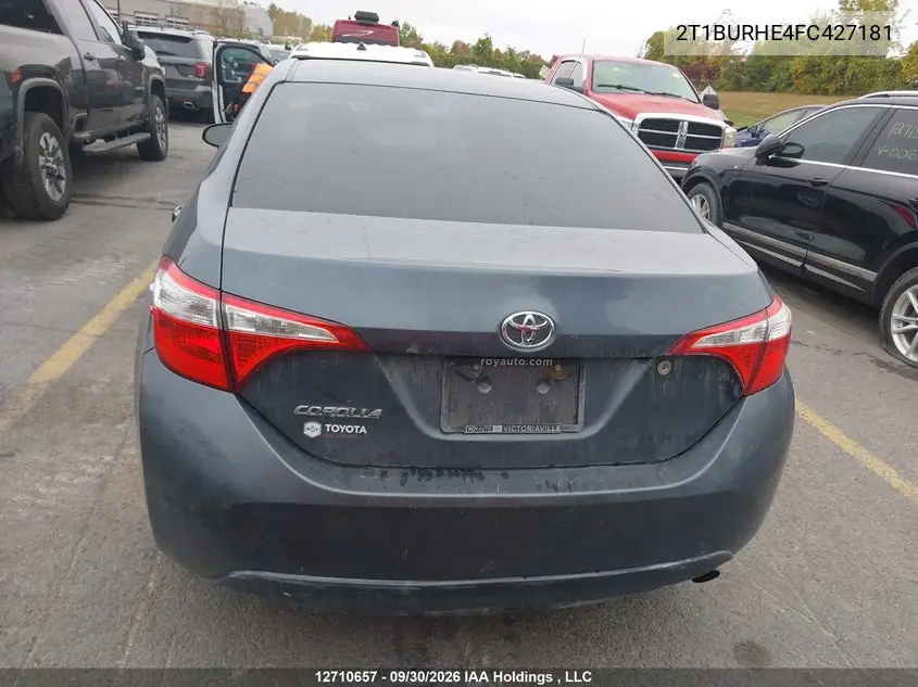 2015 TOYOTA COROLLA VIN 2T1BURHE4FC427181 — фото 17