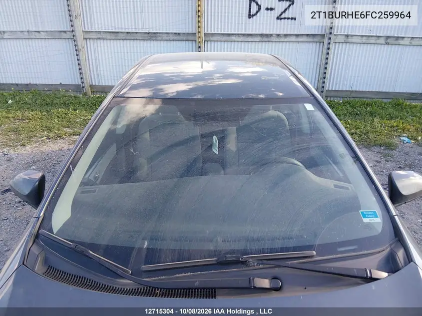 2015 TOYOTA COROLLA VIN 2T1BURHE6FC259964 — фото 17