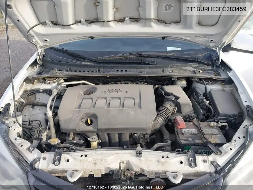 2015 TOYOTA COROLLA VIN 2T1BURHE3FC283459 — фото 10