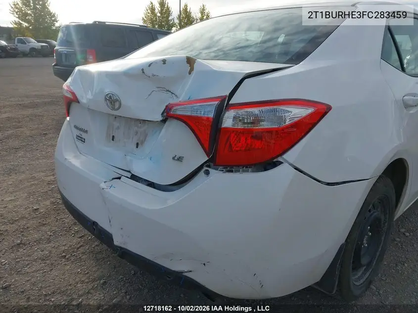 2015 TOYOTA COROLLA VIN 2T1BURHE3FC283459 — фото 12