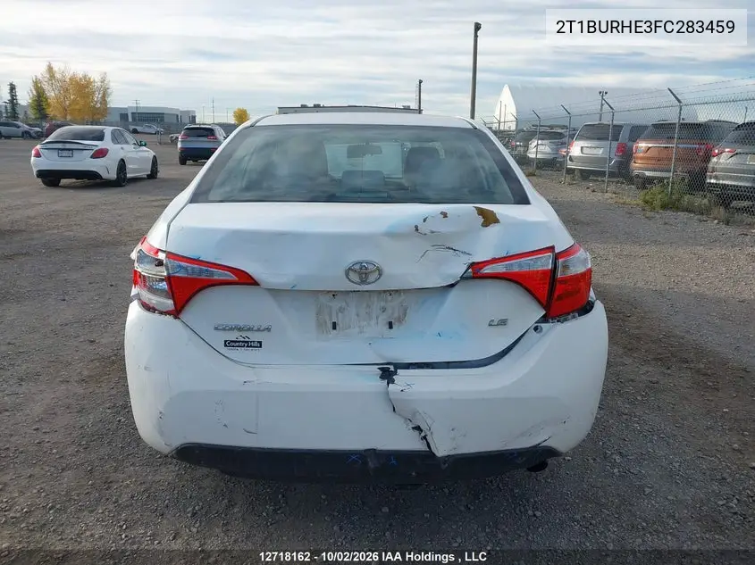 2015 TOYOTA COROLLA VIN 2T1BURHE3FC283459 — фото 17