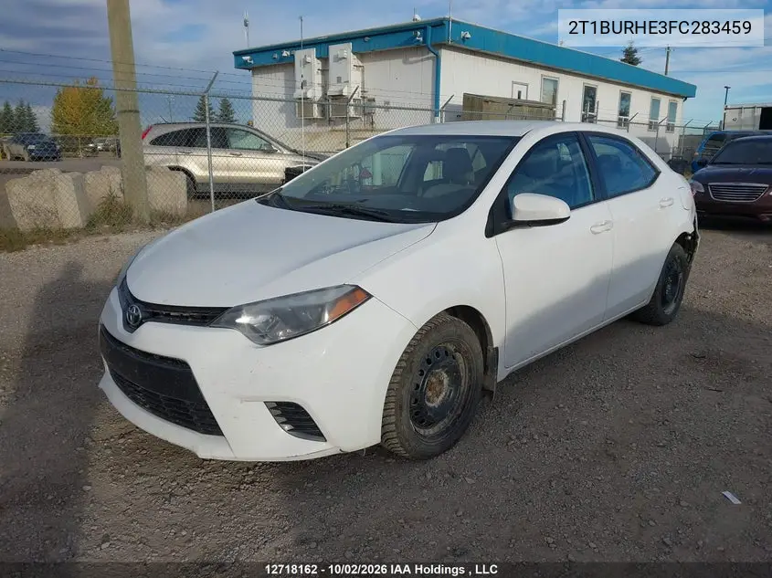 2015 TOYOTA COROLLA VIN 2T1BURHE3FC283459 — фото 2