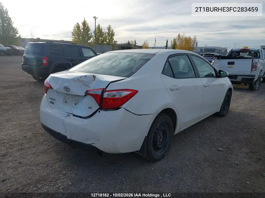2015 TOYOTA COROLLA VIN 2T1BURHE3FC283459 — фото 4