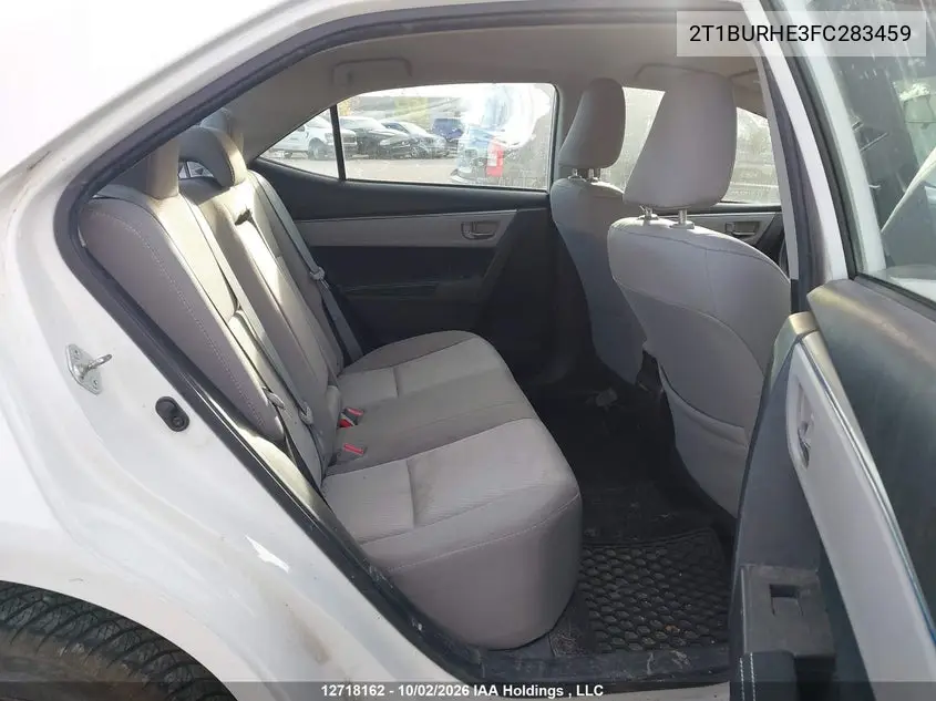 2015 TOYOTA COROLLA VIN 2T1BURHE3FC283459 — фото 8
