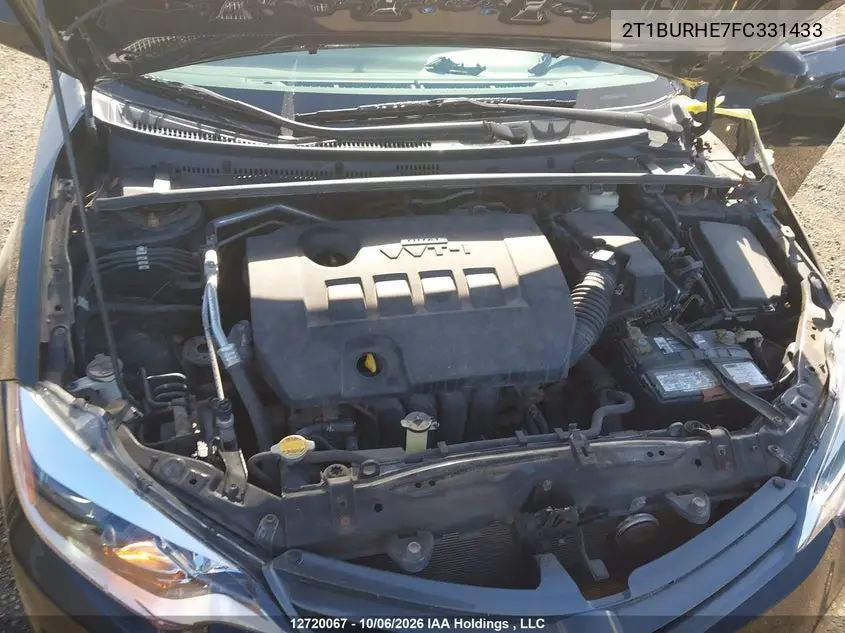 2015 TOYOTA COROLLA VIN 2T1BURHE7FC331433 — фото 10