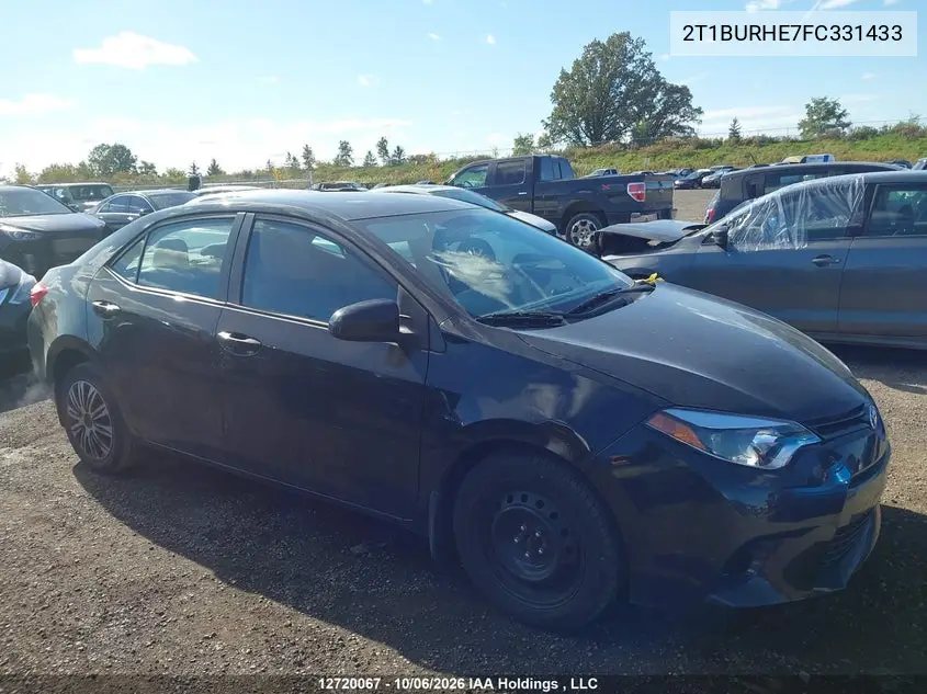 2015 TOYOTA COROLLA VIN 2T1BURHE7FC331433 — фото 13
