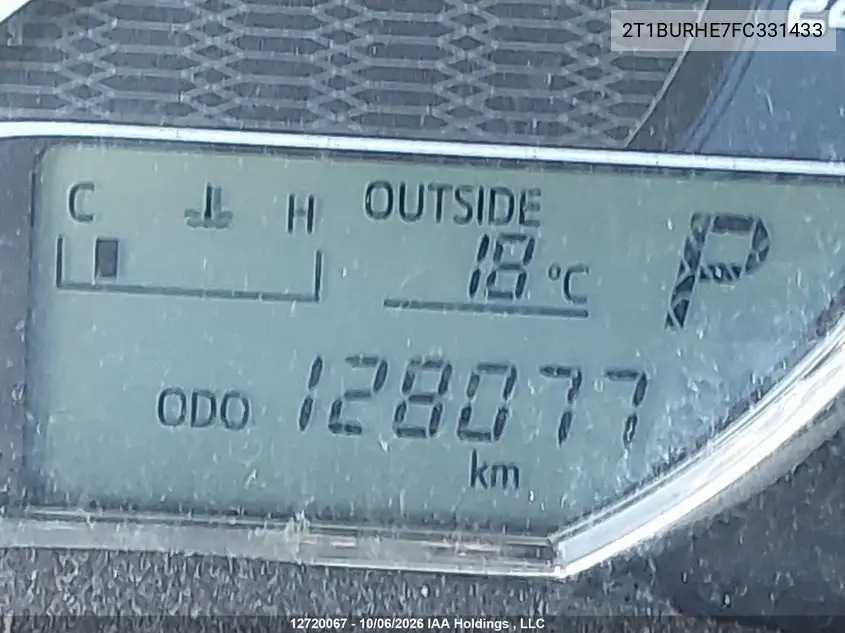 2015 TOYOTA COROLLA VIN 2T1BURHE7FC331433 — фото 15