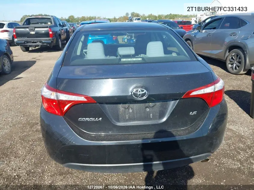 2015 TOYOTA COROLLA VIN 2T1BURHE7FC331433 — фото 16
