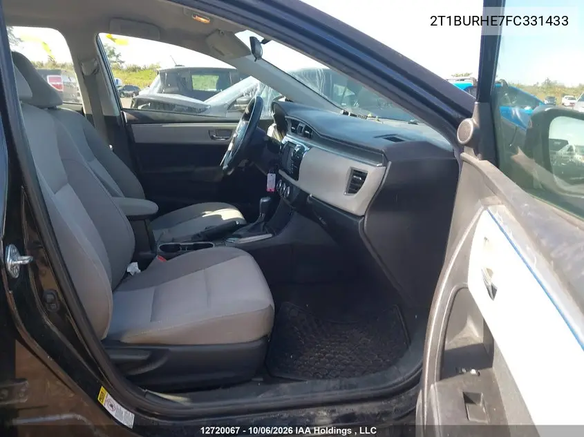 2015 TOYOTA COROLLA VIN 2T1BURHE7FC331433 — фото 5