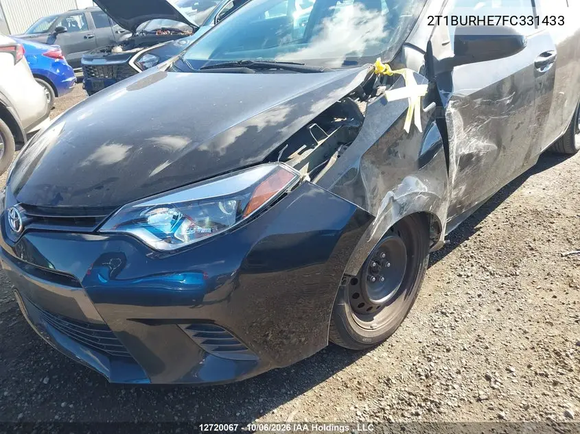 2015 TOYOTA COROLLA VIN 2T1BURHE7FC331433 — фото 6