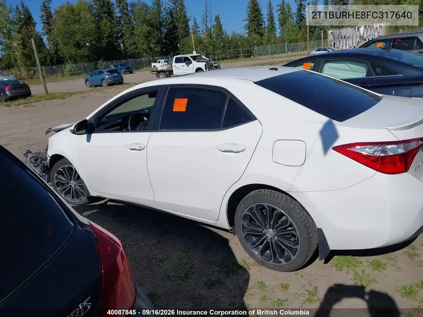 2015 TOYOTA COROLLA VIN 2T1BURHE8FC317640 — фото 15