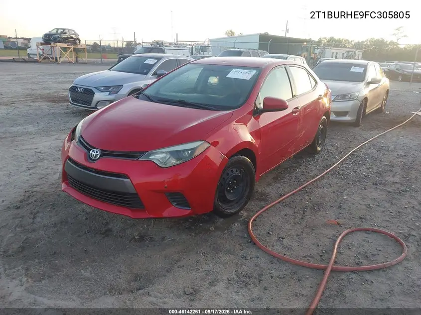 2015 TOYOTA COROLLA VIN 2T1BURHE9FC305805 — фото 2