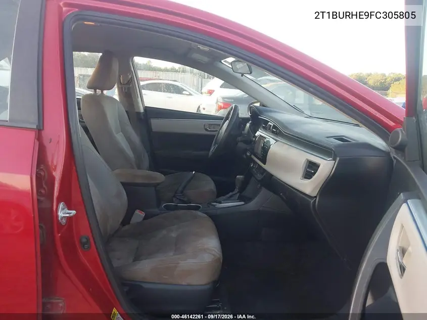 2015 TOYOTA COROLLA VIN 2T1BURHE9FC305805 — фото 5
