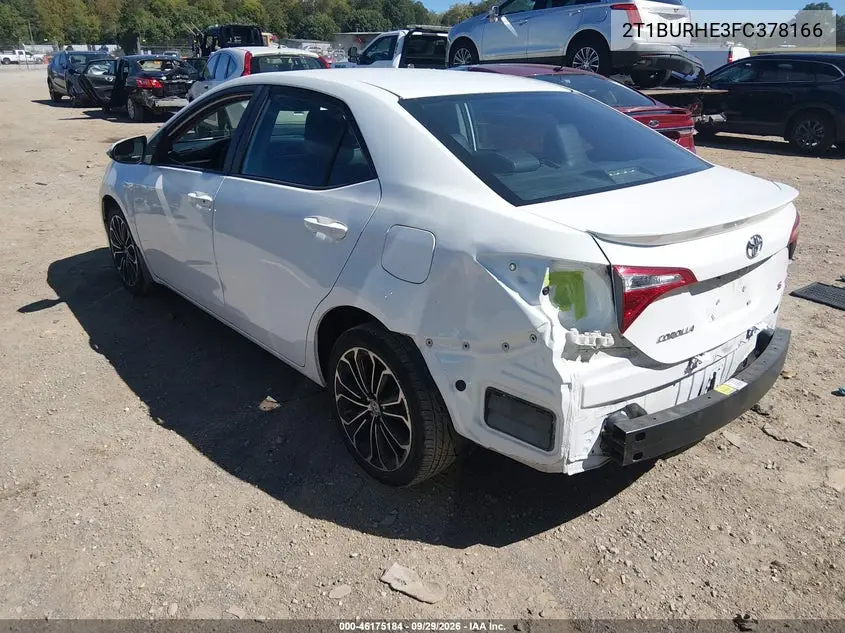2015 TOYOTA COROLLA VIN 2T1BURHE3FC378166 — фото 3