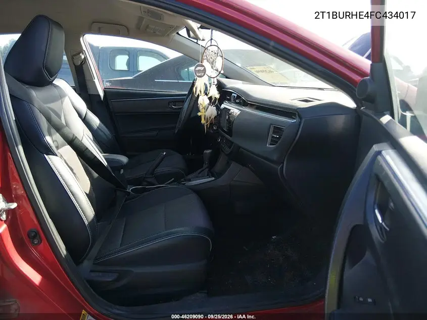 2015 TOYOTA COROLLA VIN 2T1BURHE4FC434017 — фото 5