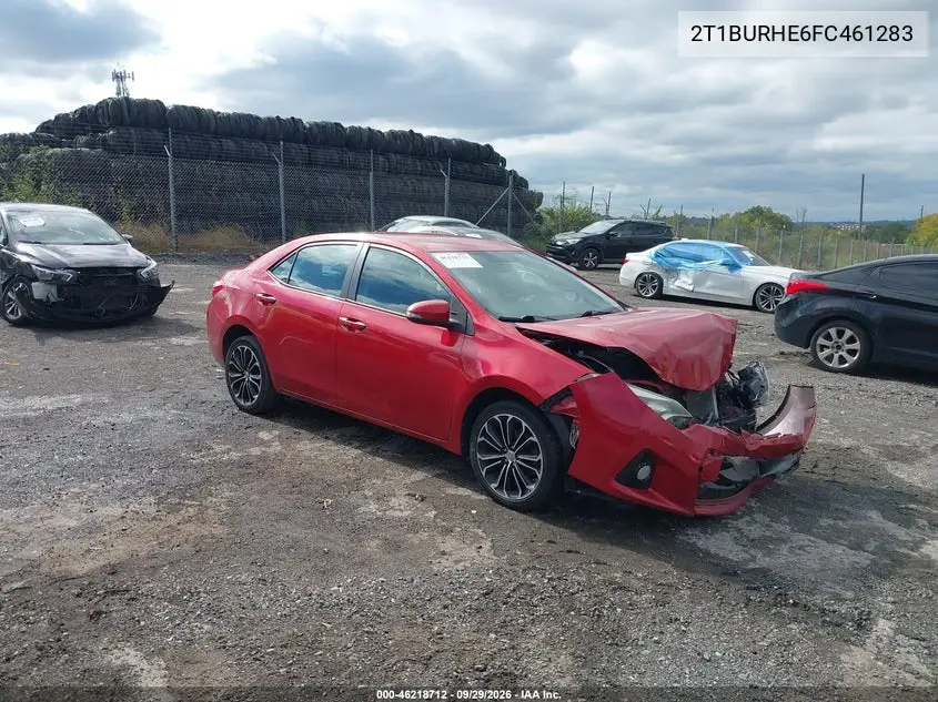 TOYOTA COROLLA 2015, VIN 2T1BURHE6FC461283