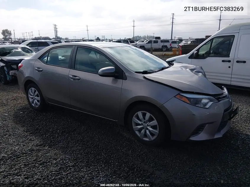 TOYOTA COROLLA 2015, VIN 2T1BURHE5FC383269
