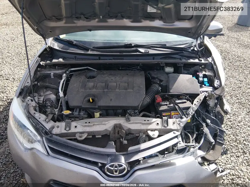 2015 TOYOTA COROLLA VIN 2T1BURHE5FC383269 — фото 10