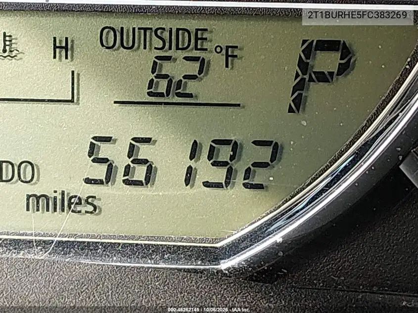 2015 TOYOTA COROLLA VIN 2T1BURHE5FC383269 — фото 15