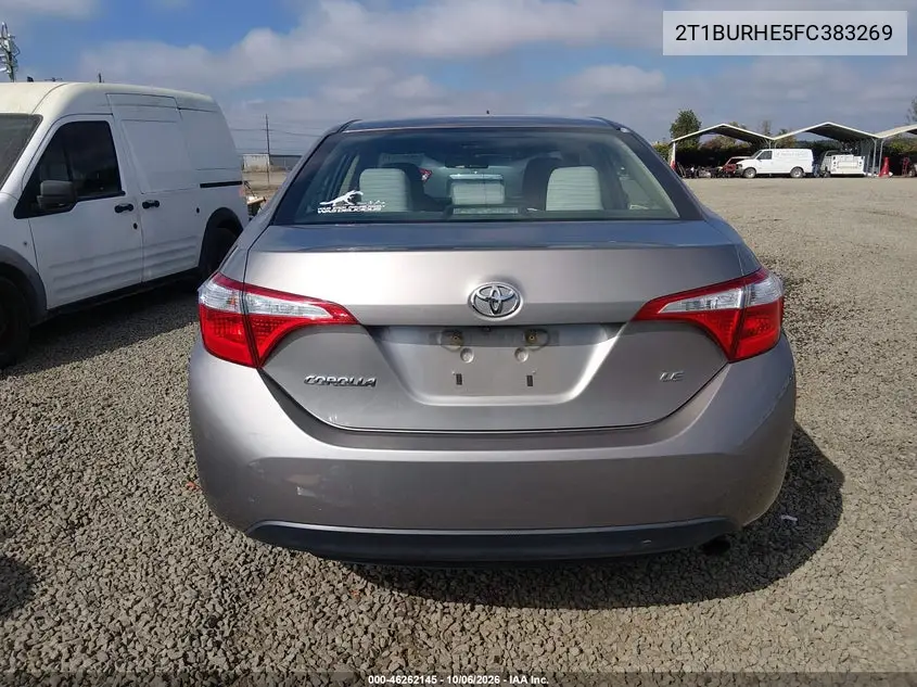 2015 TOYOTA COROLLA VIN 2T1BURHE5FC383269 — фото 16