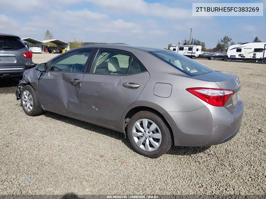 2015 TOYOTA COROLLA VIN 2T1BURHE5FC383269 — фото 3