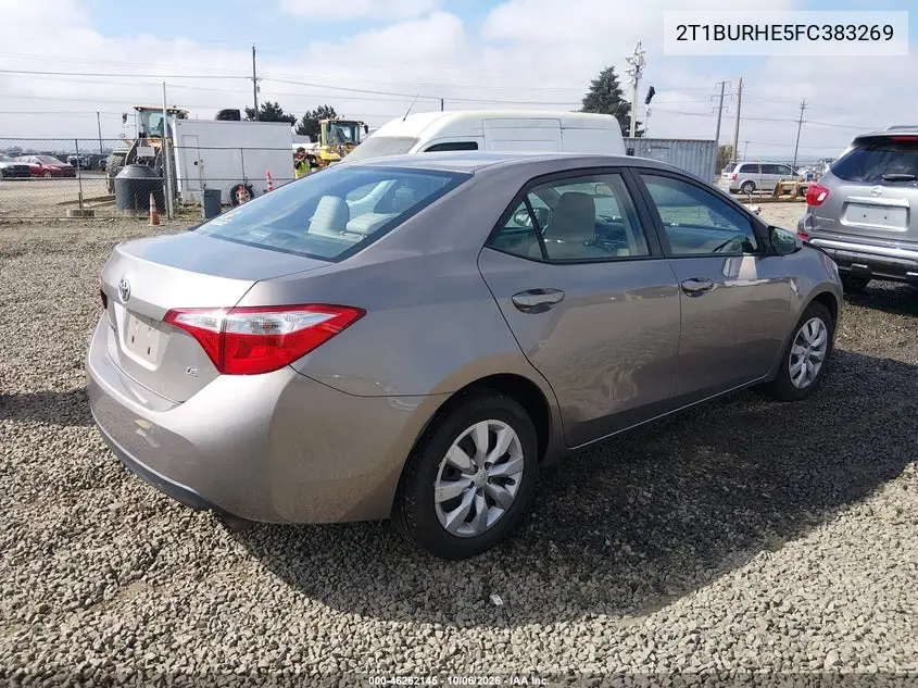 2015 TOYOTA COROLLA VIN 2T1BURHE5FC383269 — фото 4