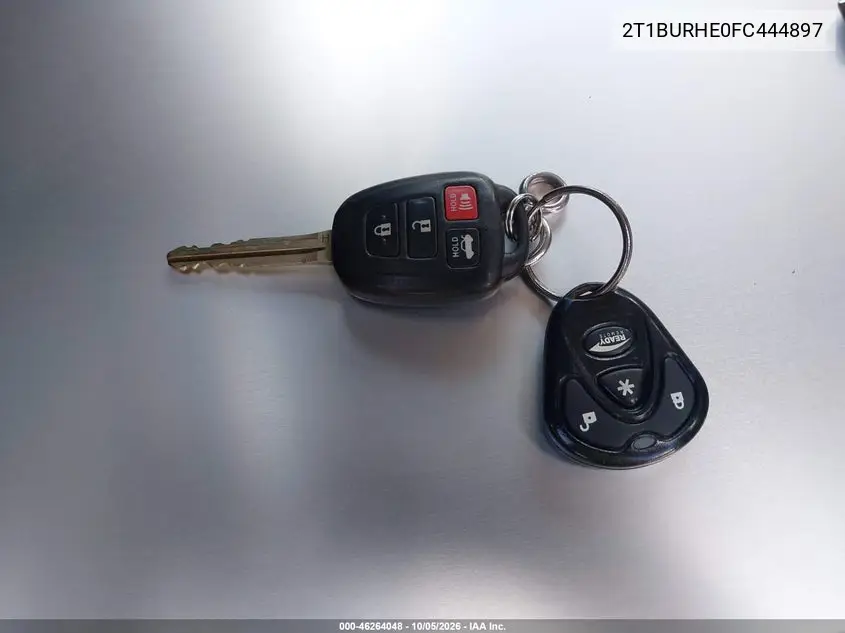 2015 TOYOTA COROLLA VIN 2T1BURHE0FC444897 — фото 11